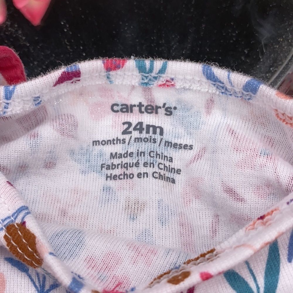Carter’s Corduroy Overall Dress W Floral Top 24M - Picture 6 of 7
